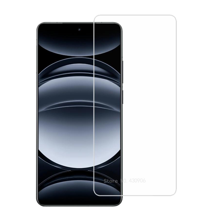 3 шт. Защитная пленка для экрана Realme GT6 Китайская версия, Покрытие всего экрана, Прозрачное закаленное стекло, Защита краев 9H
