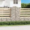 VidaXL Arched Gabion Basket Gabion Cage Gabion Wall Stone Basket Gabion for Stone Garden Patio Outdoor 153439