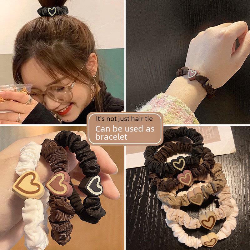 2025 Высокоэластичная повязка на голову и повязка для волос Love: Прочный, бережный к волосам, высококачественный нишевый дизайн для женщин