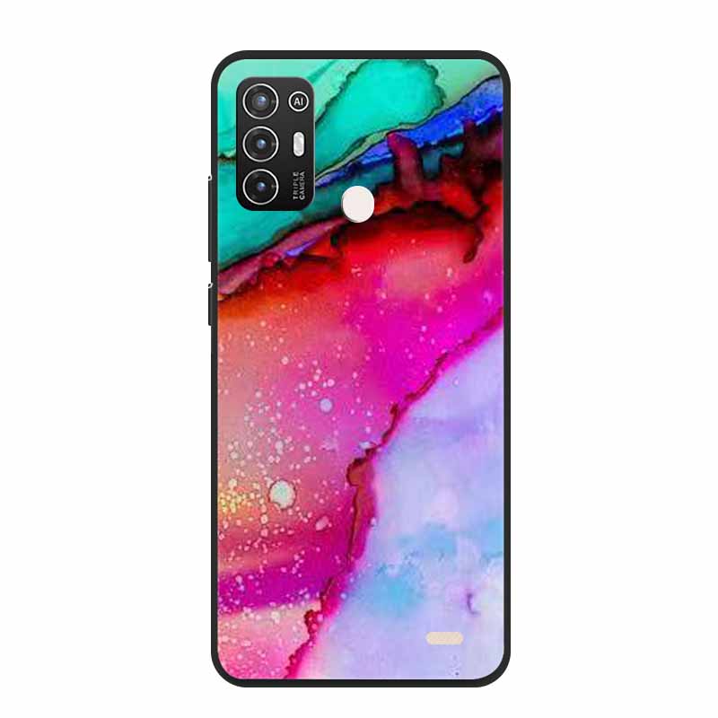For ZTE Blade A52 / A52 Lite Case A72 4G 5G Marble Soft TPU Silicone Phone Cover for ZTE Blade A52Lite Bumper Shockproof Shell