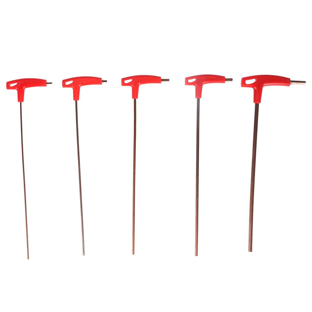 5 шт. шестигранный ключ с Т-образной ручкой S2 из легированной стали с плоской головкой механический ремонт крепежные инструменты