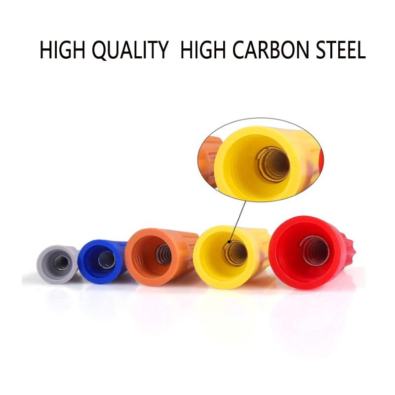 25/50/80 шт. быстрый разъем для проводов, цветной электрический изолированный обжимной поворотный терминал 0,2-10 мм, гайка, пружинная заглушка, соединение