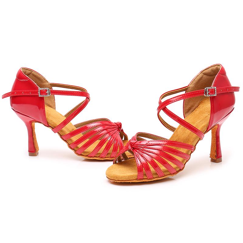 Women's Latin Dance Shoes Ballroom Dance Shoes PU Dance Shoes 9CM Heel