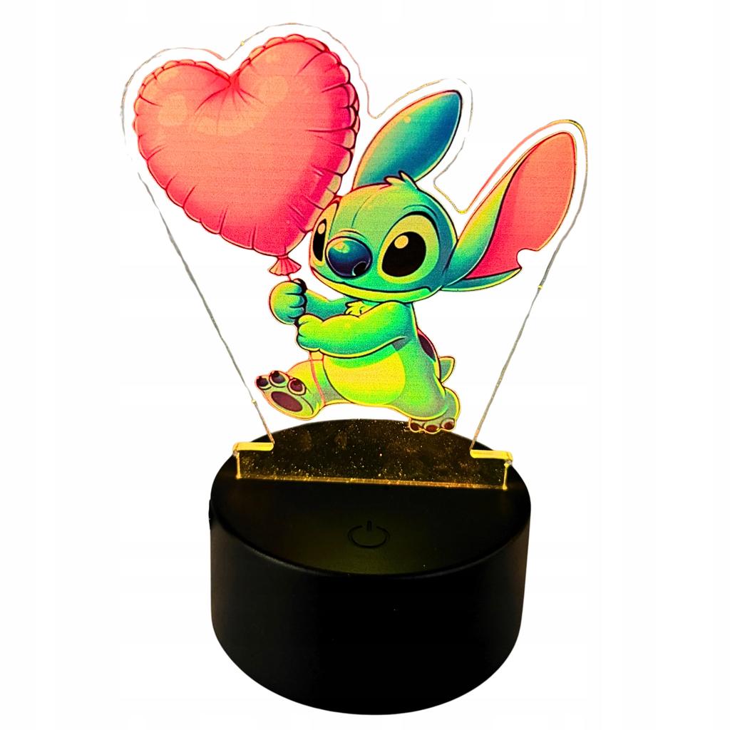 Lilo And Stitch 3D Led Desk Night Light For Kids Gift + Remote Control
