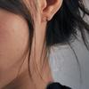 Verte [925 Silver] Deux.silver.208 / Bun Earring (gold)