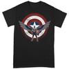 The Falcon and The Winter Soldier Unisex Adult Shield Chest Pose Captain America T-Shirt