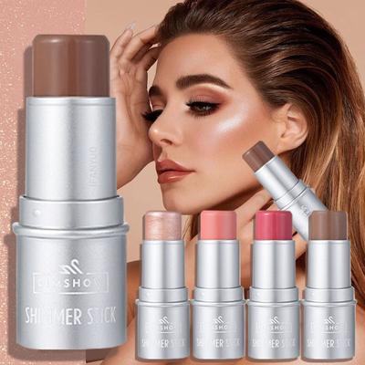 Face Brown Contouring Bronzer Stick Многофункциональный хайлайтер Румяна Silkworm Brightening Sculpt Facial Outline Shadow Cosmetic