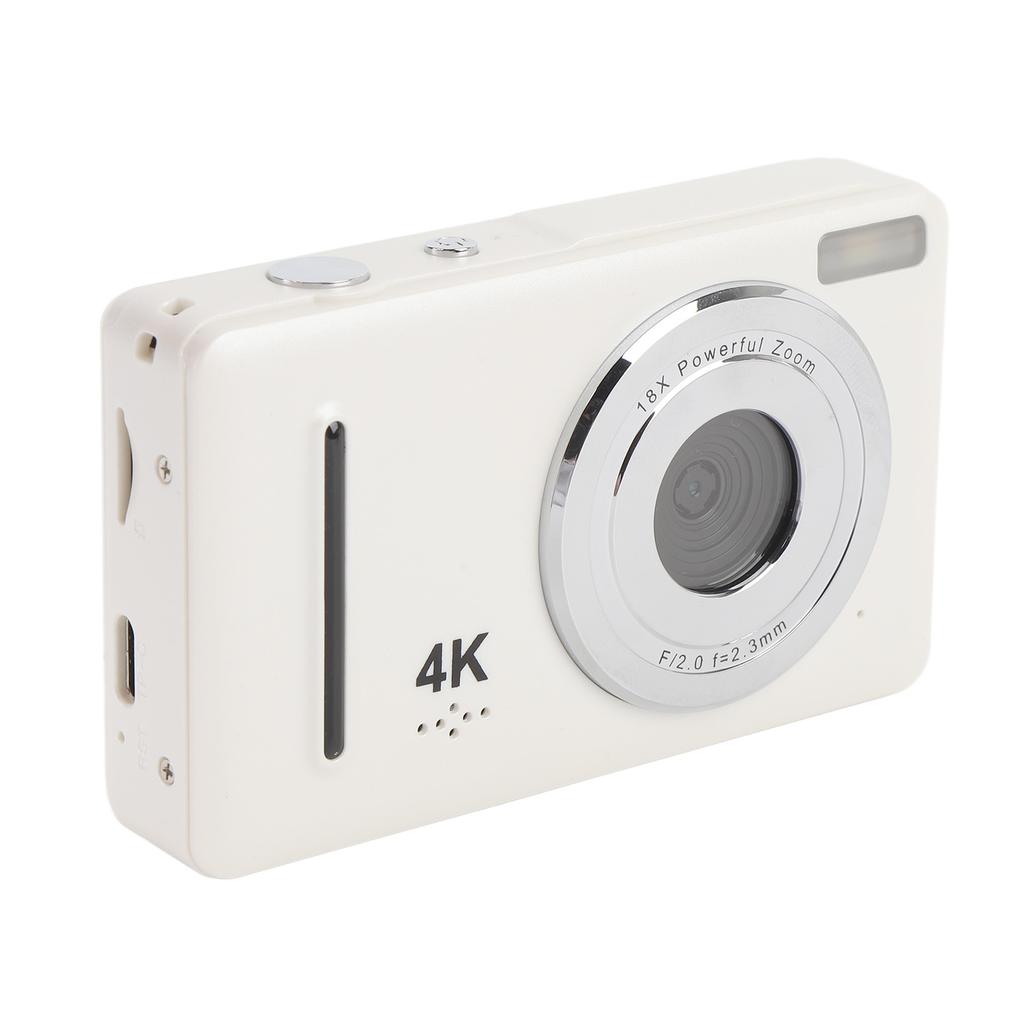 Цифровая камера 4K 6 Мп 2,4-дюймовый экран 18-кратный цифровой зум Портативная компактная дорожная видеокамера для начинающих