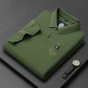 Trend Hub New High-end Men's Short Sleeved T-shirt Embroidered Lapel Polo Shirt Plus Size Paul Thin Top for Men