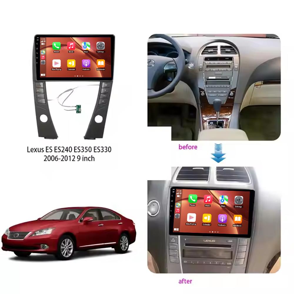 Android Car Radio для Lexus ES350 5 XV40 2006 -2012 Видео Мультимедиа Bluetooth Плеер Навигация 4G GPS Carplay стерео