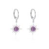 Серьги из нержавеющей стали Octa Star Earring Earbuds Fashionable Niche Полудрагоценные камни Серия из натуральных камней