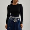 Metal Tassel Belly Chain Adjustable Body Chain Versatile Ethnic Style Belt  Dress Ornament