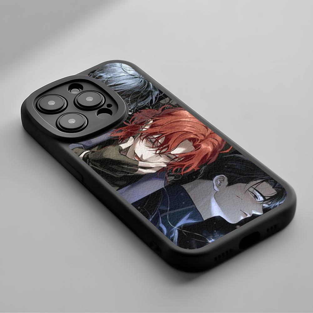 Чехол для телефона Orv Korean comics design для iPhone 16 15 14 13 12 11 Plus Pro Max, высококачественный роскошный силиконовый чехол из натуральной кожи ягненка, черный