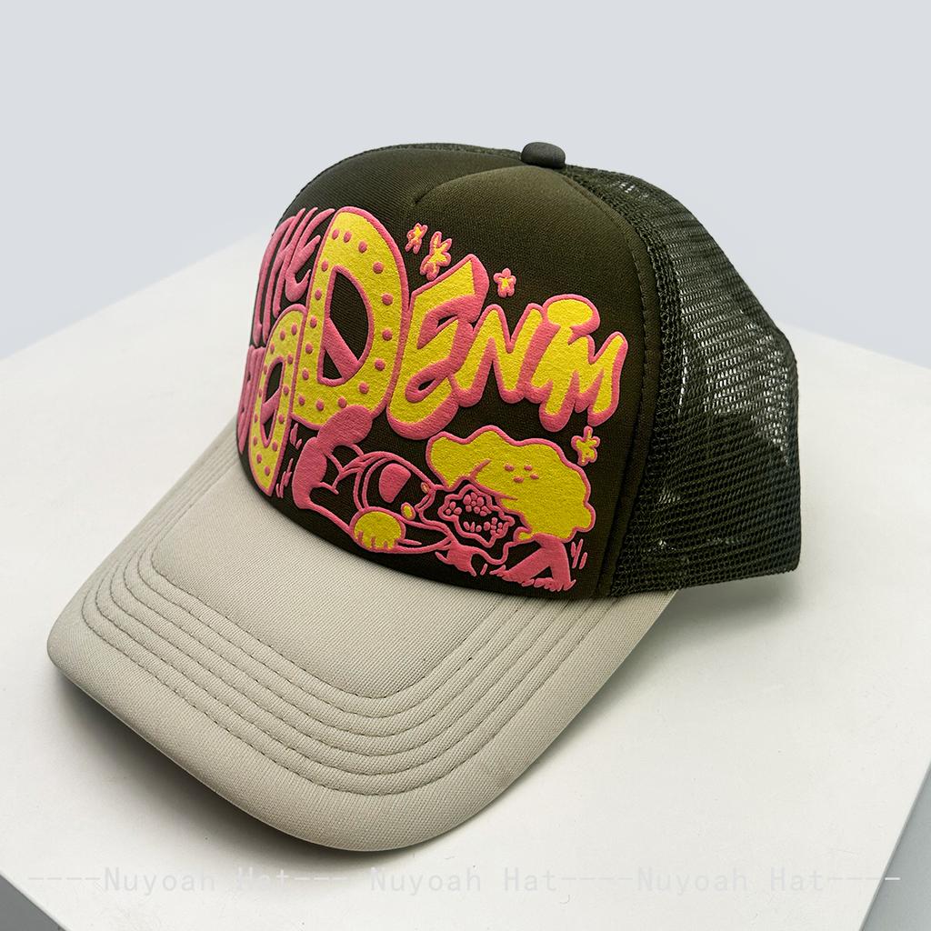 Baseball Lettering Alphabet Printed 3D Interesting Women Men For Neutral Gender Fresh Caps Peaked Hats Sunshade Cartoon Breathable Color Block