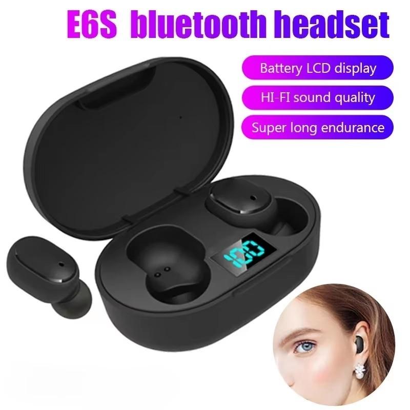 E6S TWS Bluetooth наушники беспроводная Bluetooth гарнитура шумоподавляющие гарнитуры с микрофоном наушники для Xiaomi iphone