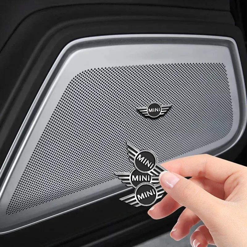 Car Audio Speaker Stereo Emblem 3D Metal Sticker For Mini Cooper JCW Works Hatch F54 F55 F56 F57 F60 R50 R52 R53 R55 R56 R57
