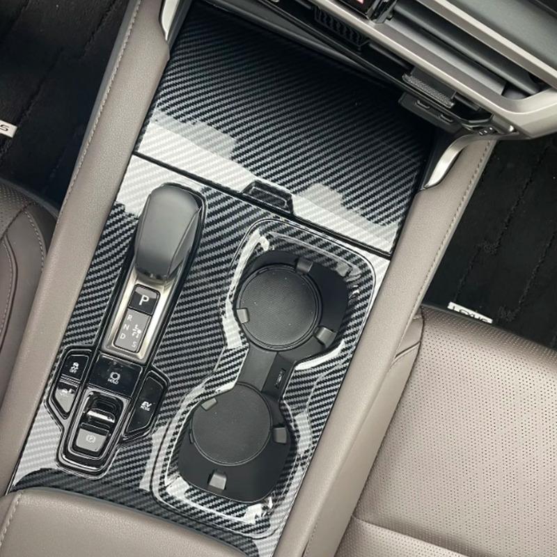 For Lexus RX 350 350h 450h+ 500h 2024 Carbon/Peach Wood Stick Center Console Gear Shift Panel Cover Frame Accessories