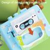 Retro Cassette Recorder Toy 10 Songs Play/Pause Function Tape Compartment Keychain Bag Decoration Fun Kids Voice Changer Pendant