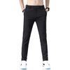Summer Pants Mens Stretch Korean Casual Slim Fit Elastic Waist Jogger Business Classic Trousers Male