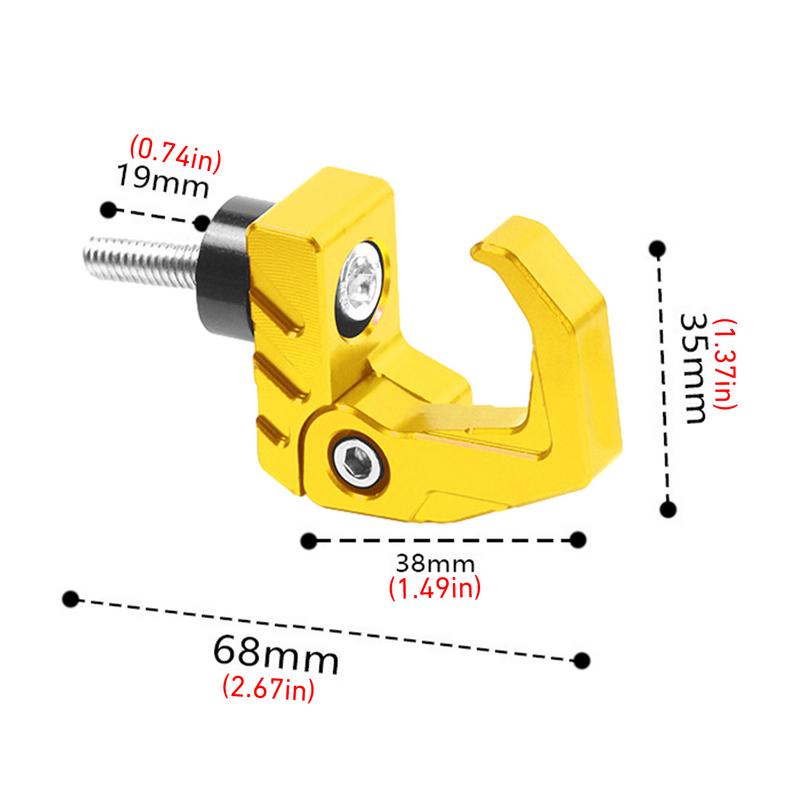 Складная стойка для шлемов Крючок для шлемов для скутера Вешалка для шлемов для скутера Вешалка для одежды из сплава Принадлежности для модификации мотоцикла