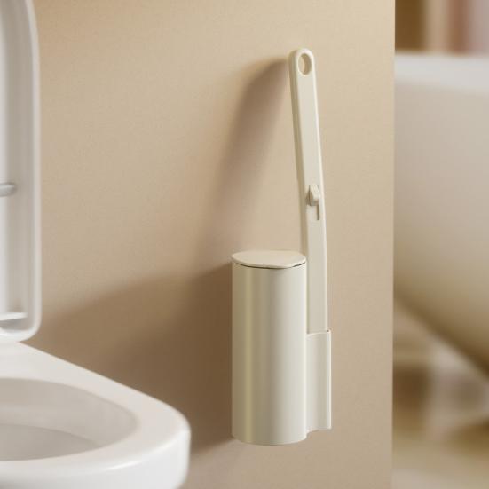 Одноразовая туалетная щетка со сменными насадками Настенный держатель Щетка для чистки с глубокими канавками Очиститель для ванной комнаты