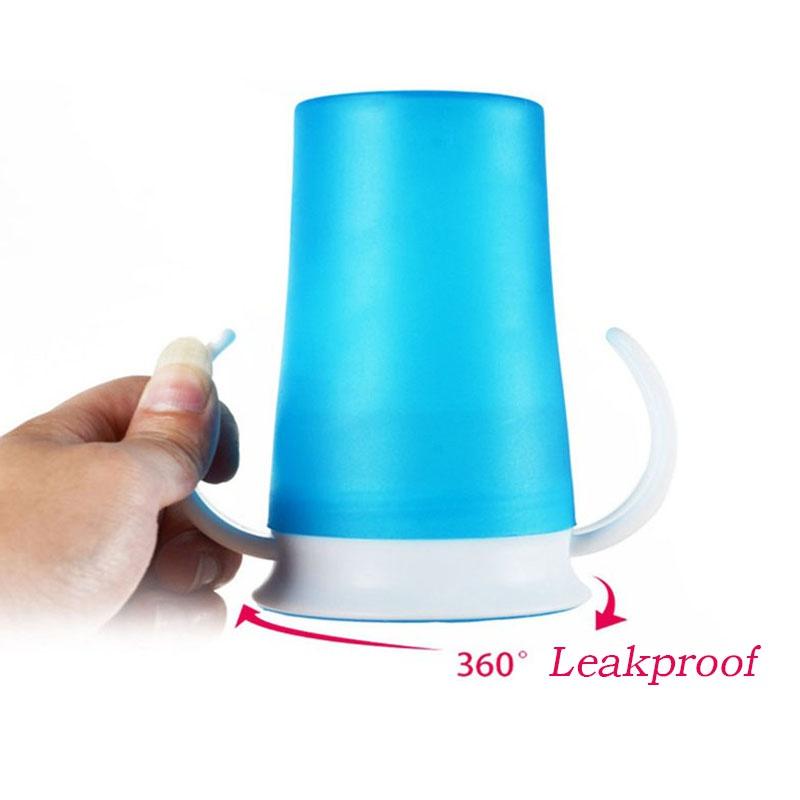 Современная полезная детская бутылочка для кормления Miracle Baby Learning Safe, не проливающаяся, вращающаяся на 360 градусов, с ручками