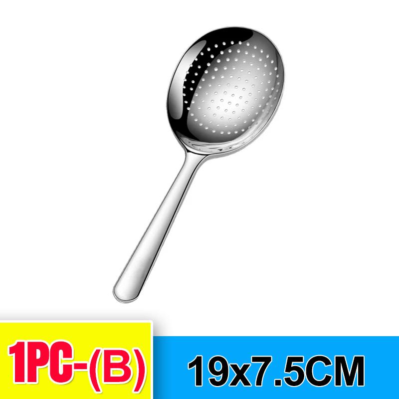 Long Handle Stainless Steel Soup Spoons Metal Serving Spoon Fruit Ice Cream Scoop Tablespoon Ladle Household Kitchen Utensils4