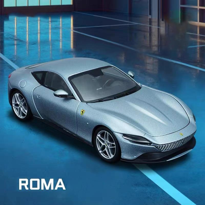 Bburago 1:24 Ferrari Roma Supercar Alloy Car Diecasts & Toy Vehicles Car Model Miniature Scale Model Car For Children