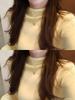 Korean Style Candy Color Soft Knit Women's Sweater - Gentle, Skin-Friendly, Half-High Collar.