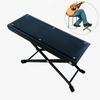 Guitar Foot Stool Height Adjustable Folding Leg Rest with Anti-Slip Rubber Pads Guitar Step Footstool for Classical Guitar Players
