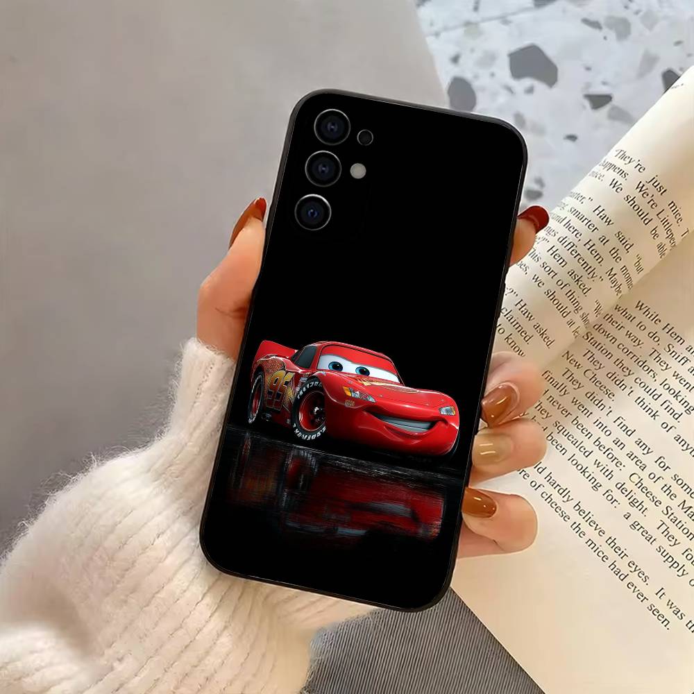 Чехол для телефона L-Lightning крутой Mc-MCQueen-машина Для Samsung S25,S24,S21,S22,S23,S30,Ultra,S20,Plus,Fe, Мягкий силиконовый черный чехол