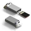 1 шт. Алюминиевый Мини-адаптер-кардридер USB 3.0 для карт памяти TF Micro SD для ПК, компьютера, ноутбука, SD
