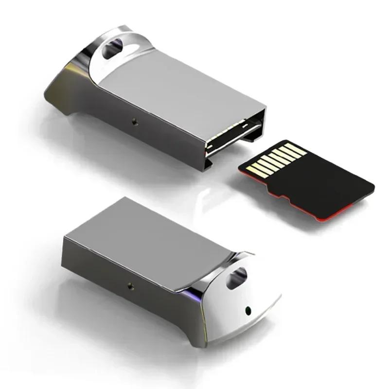 1 шт. Алюминиевый Мини-адаптер-кардридер USB 3.0 для карт памяти TF Micro SD для ПК, компьютера, ноутбука, SD
