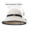 Breathable Bucket Hat Cotton Linen Beach Cap Wide Brim Fisherman's Hat  Women Girls