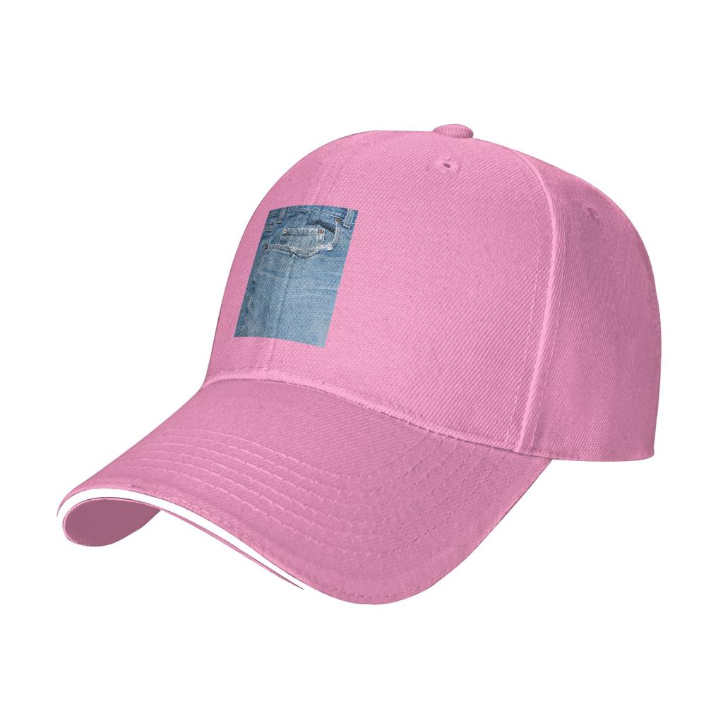Photograph of Old Jeans ONLY Not Real Cap Casual Baseball Caps Adjustable Hat Hip Hop Summer Unisex Baseball Hats Customizable