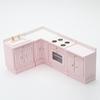 Миниатюрный кухонный шкафчик, набор, масштаб 1/12, мебель для кукольного домика, реалистичная кухонная мебель, игрушка для девочек, интерактивный DIY-набор