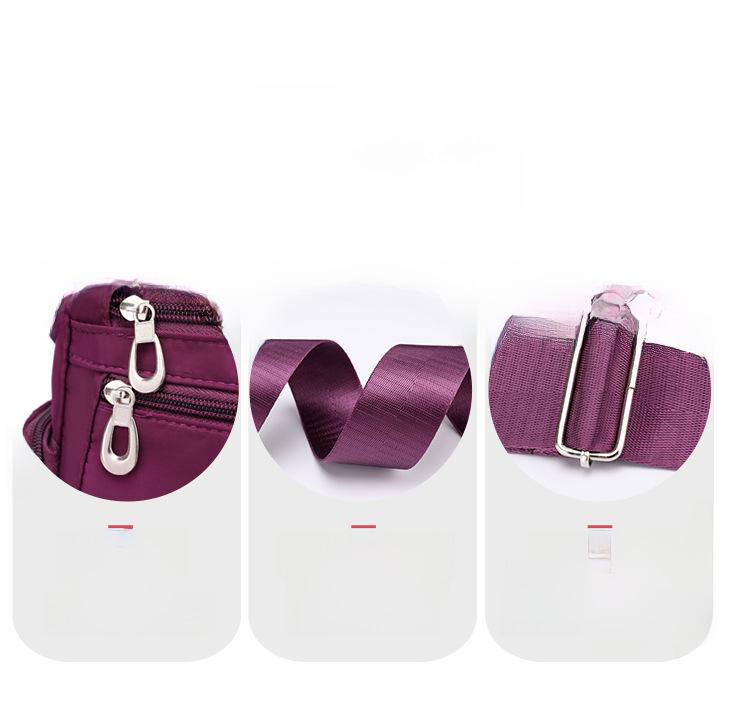 2024 Женская многослойная вместительная легкая сумка Oxford — наплечная, через плечо или рюкзак