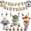 Shiartex Toy Story Birthday Decorations, Birthday Balloon Set, Birthday Party Decorations, Happy Birthday Banner, Cake Topper, Character Balloons