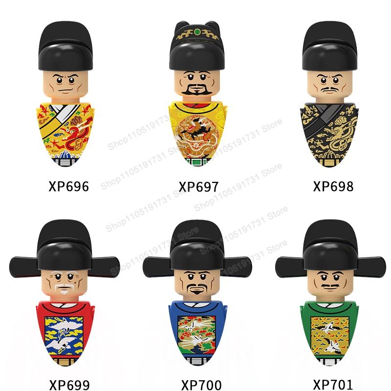MOC Фигурки Китайских Солдат Строительные Блоки Замок Династии Шанчжоу Династии Цинь Воин Рыцари Армейские Аксессуары Кирпичики Игрушки