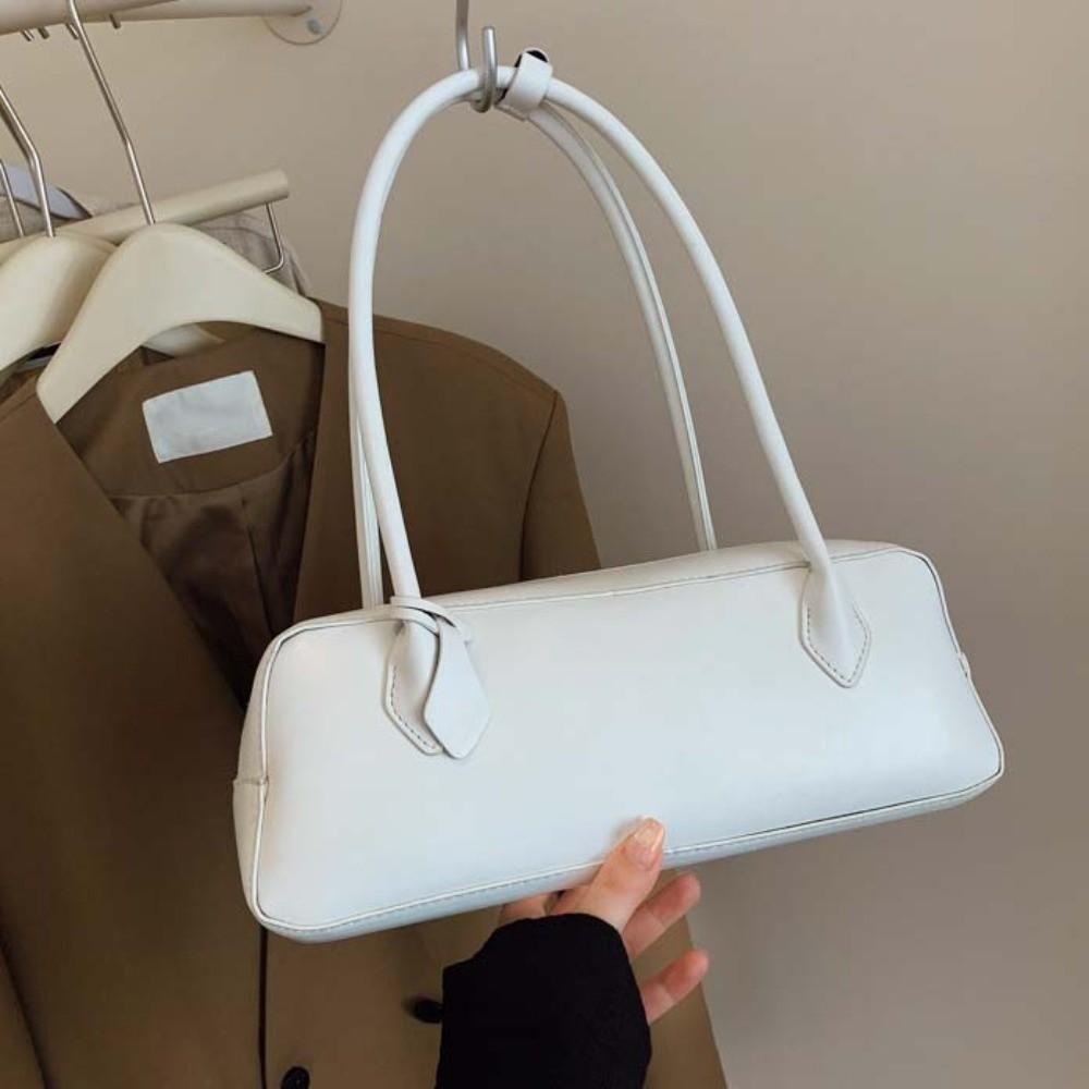 Вместительная ПУ сумка через плечо в корейском стиле, текстурная сумка под мышкой, сумка-багет, женская