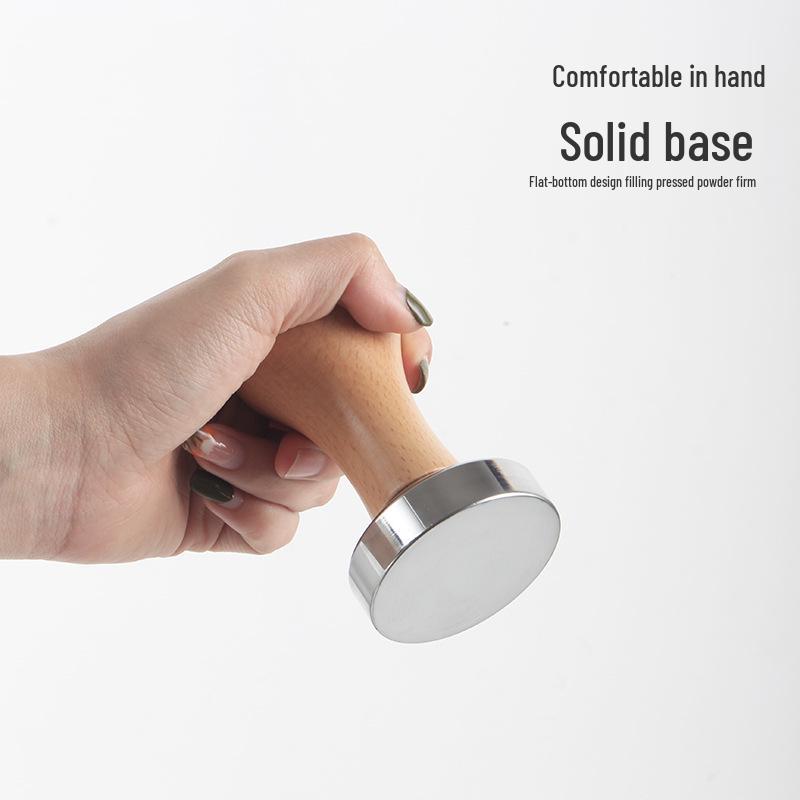 Деревянная ручка кофейный темпер и 51/58 мм металлический распределитель кофейного порошка