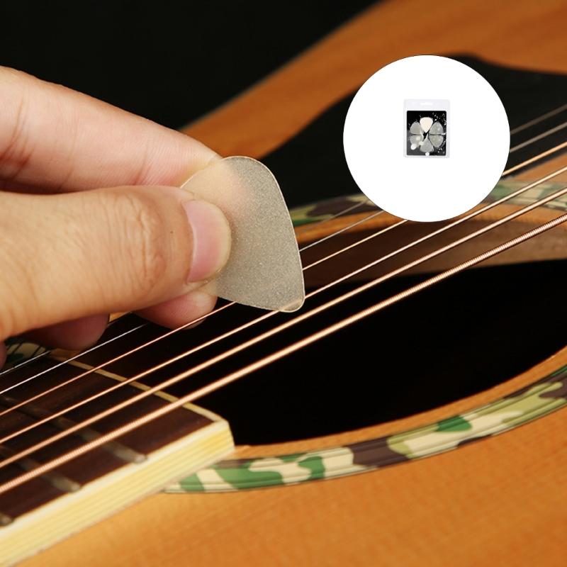 Acoustic Guitar Bass Pick Ukulele Plectrums Droplet Shape Luminously Electric Guitar Pick for Beginner Guitar Palyer