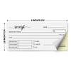1 Receipt Book Carbonless Paper Thank You Receipt Book - Sales Order Small Business Invoice Book - (50 Each White/Yellow)