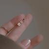 3Pcs/Set Love Heart Stud Earrings Women'S Earrings Mini Delicate Earrings