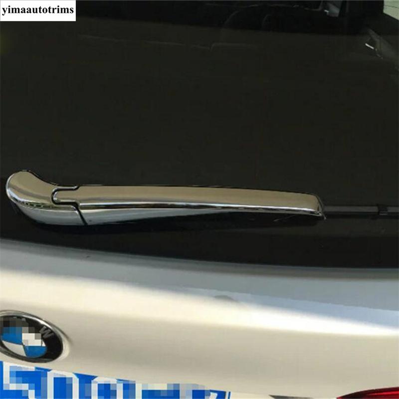 For BMW X1 F48 2016 - Car Rear Tail Window Rain Wiper Windshield Decoration Protection Cover Trim ABS Chrome Accessories