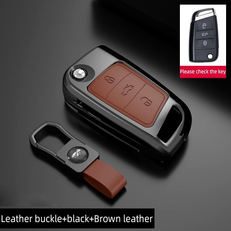 Чехол для ключей из цинкового сплава для VW Volkswagen Magotan Passat B8 Skoda Superb Kodiaq A7, защитный чехол с дистанционным управлением без ключа