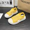 Spring and summer new Korean version muffin bottom foreign trade spot fashion casual knitted fish mouth sandals tide