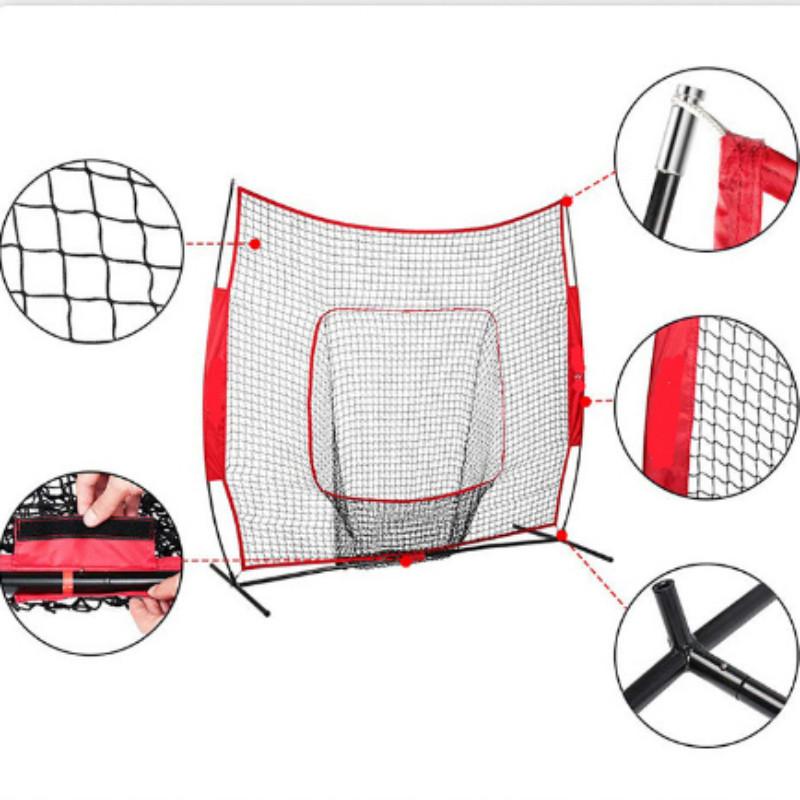 Portable Outdoor Baseball Training Set Baseball Practice Net Hitting & Pitching Softball Practice Net