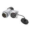 WEIPU WS32 TD+Z IP65 Industrial Waterproof Aviation Connector Power Signal Adapter 4 6 8 10 11 12 13 19 Pin Panel Mount Socket