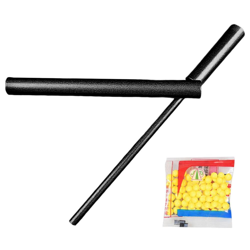 Pinball Launcher Small Ball Shooter Outdoor Children Toys Aluminum Alloy Imitation Bamboo Crafts Interesting Toys 6